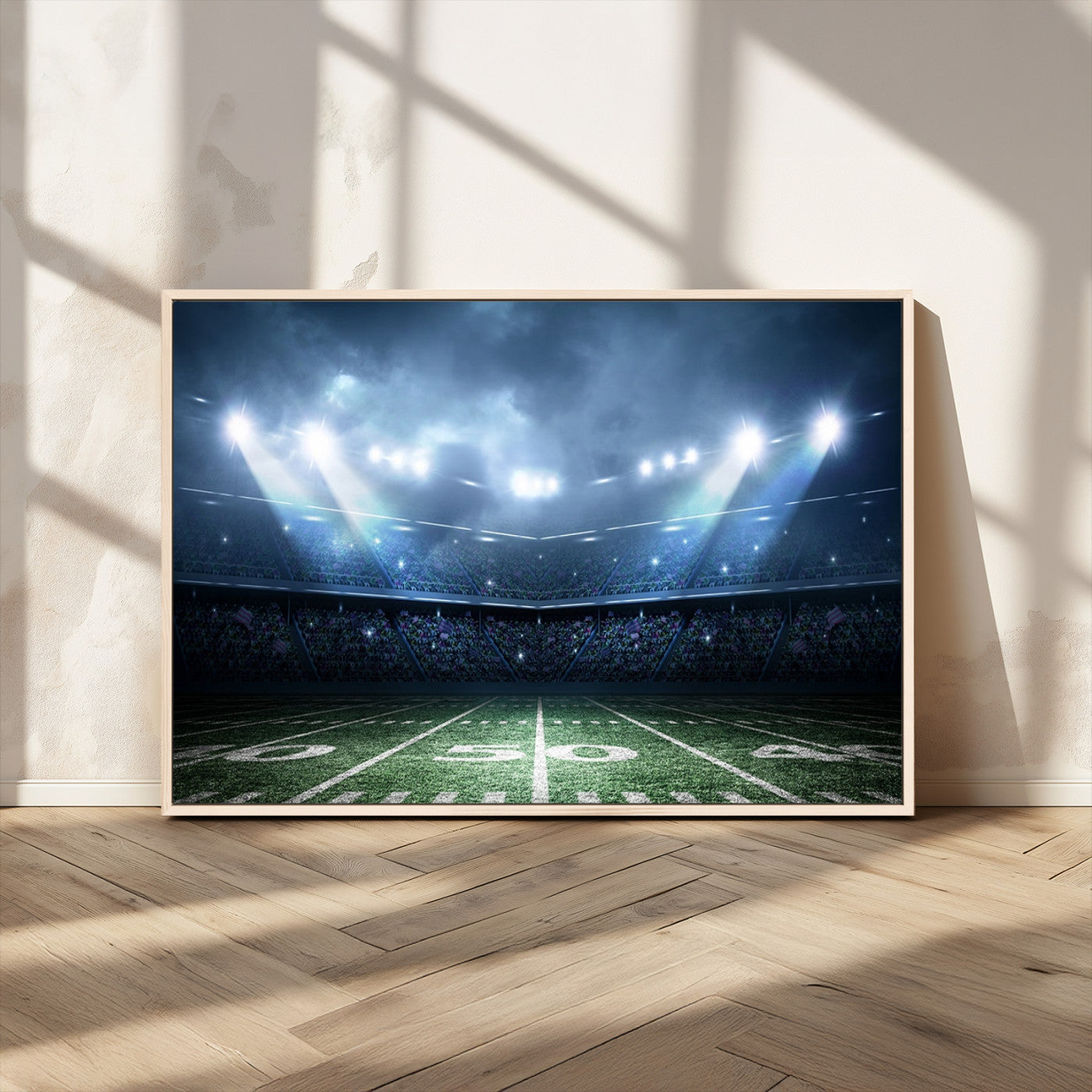 -American Football Stadium Wall Art Canvas, American Football Stadium Canvas Print