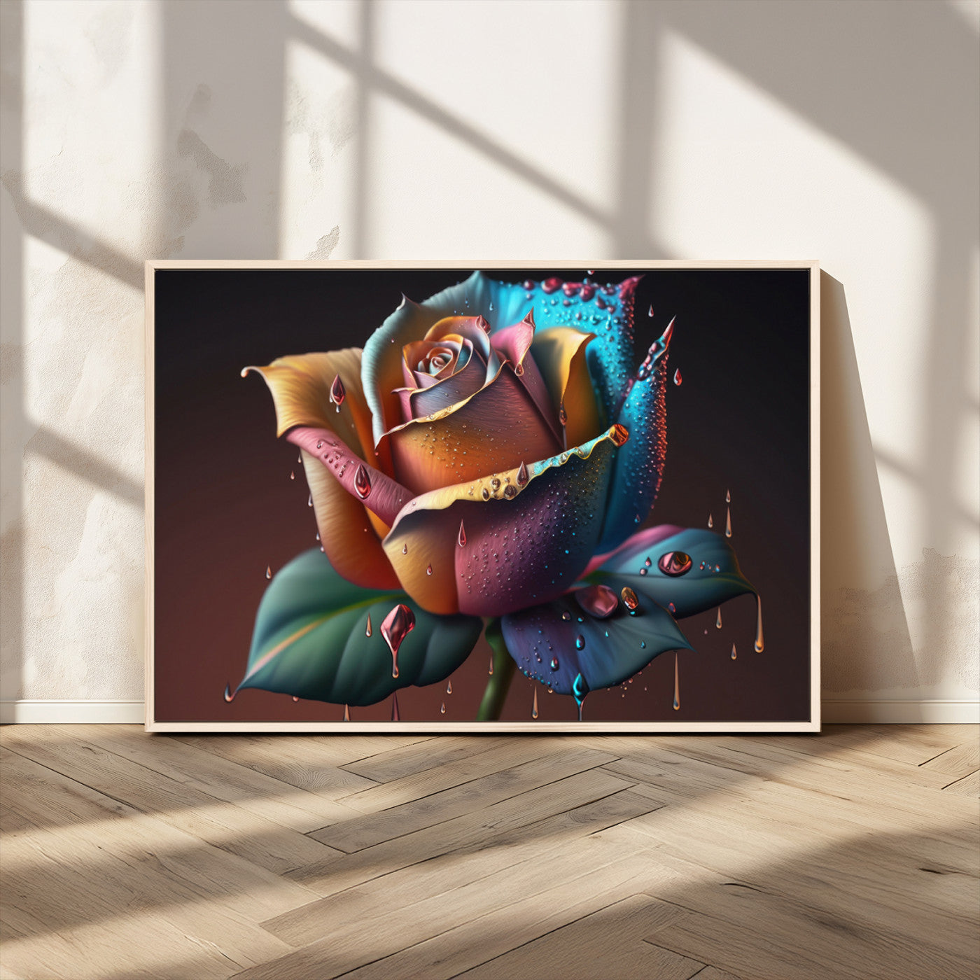 MGV-FC-36X24 - Abstract Rose Wall Art Canvas Print