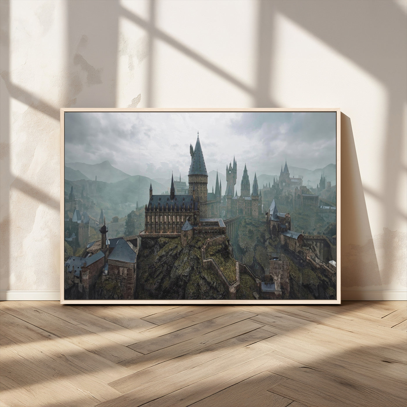 MGV-FC-36X24 - Disney Castle Wall Art Canvas Print, Living Kids Home Room Decor Art Print