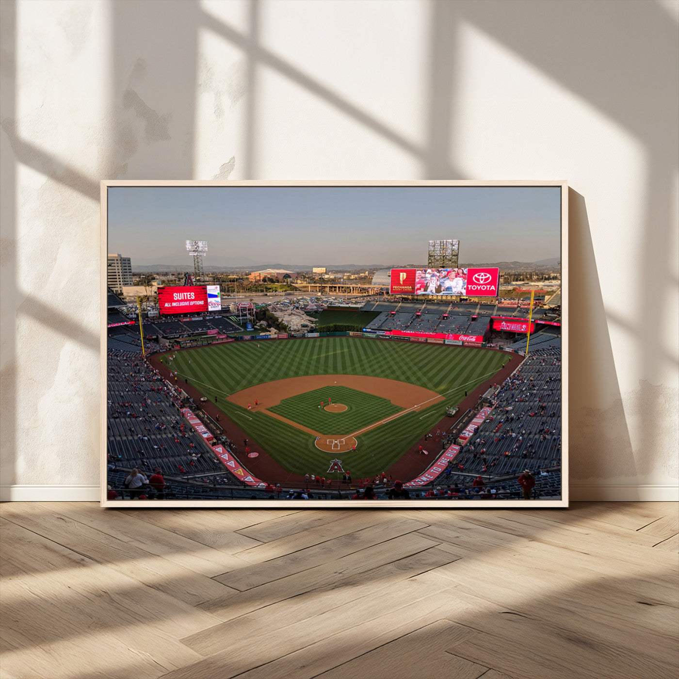 MGV-FC-36X24 - Los Angeles Angels Baseball Canvas Print - Anaheim Angel Stadium Wall Art Canvas Print