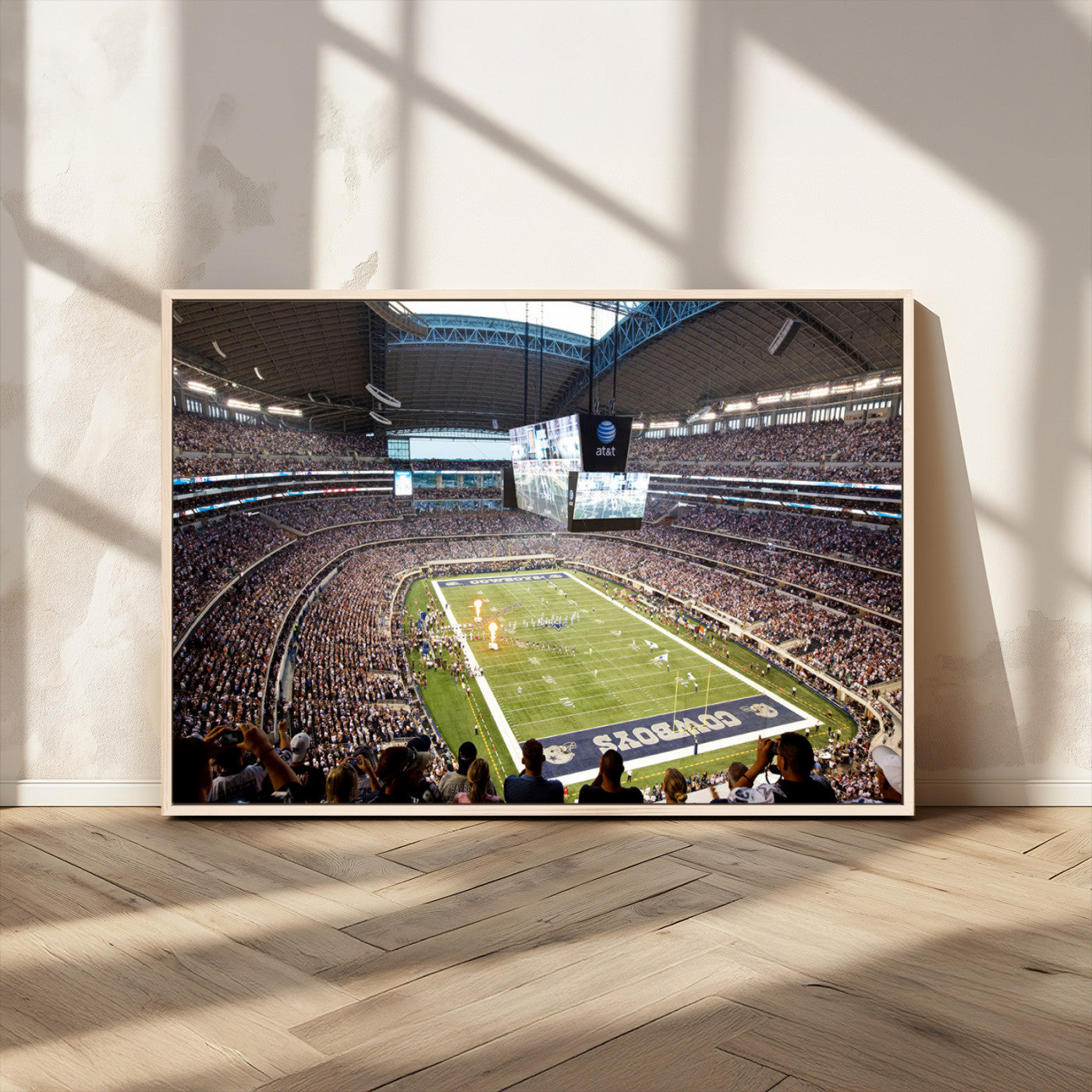 MGV-FC-36X24 - Dallas Cowboys Football Team Print - Arlington AT&T Stadium Wall Art Canvas Print