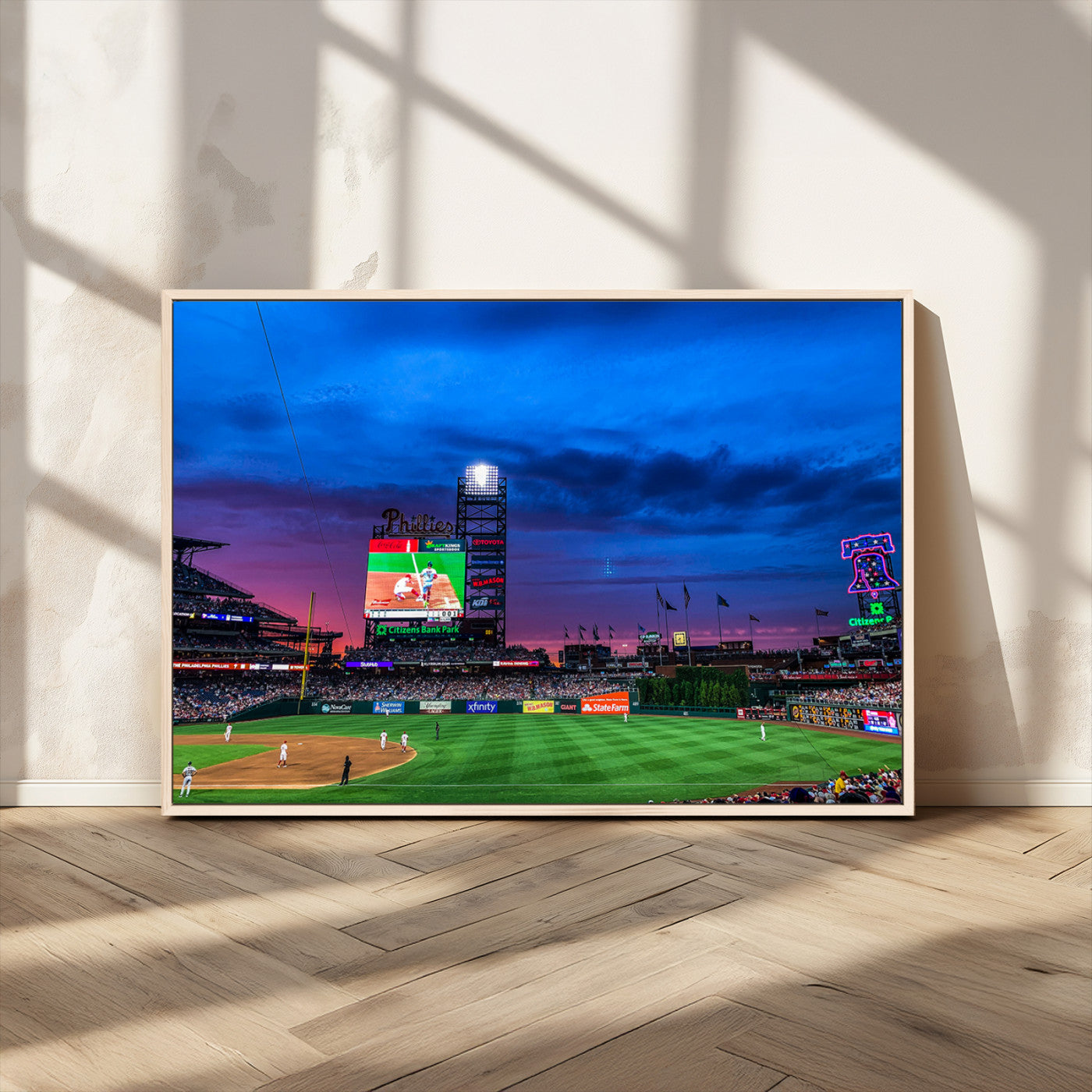 MGV-FC-36X24 - Philadelphia Phillies Baseball Team Print - Philadelphia Citizens Bank Park Stadium Canvas Wall Art