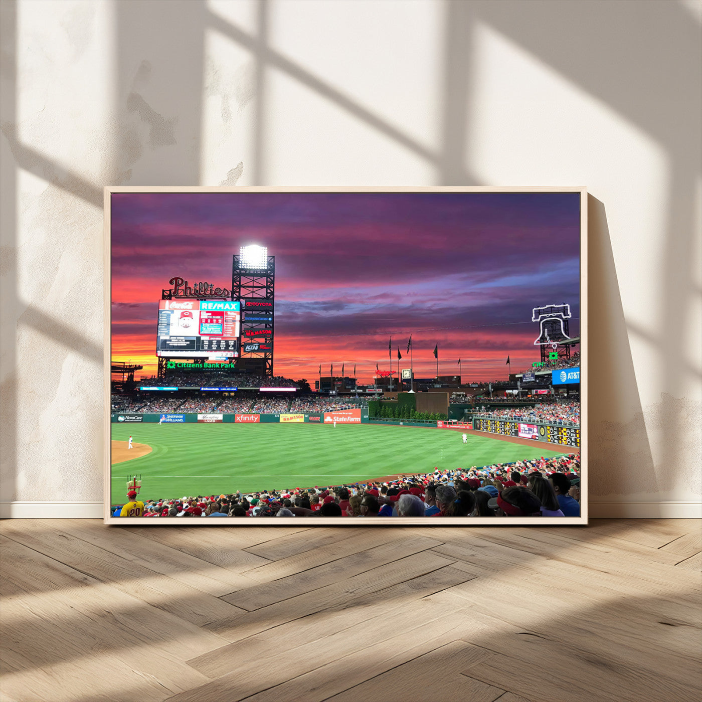 MGV-FC-36X24 - Philadelphia Phillies Baseball Team Print - Philadelphia Citizens Bank Park Stadium Wall Art Canvas