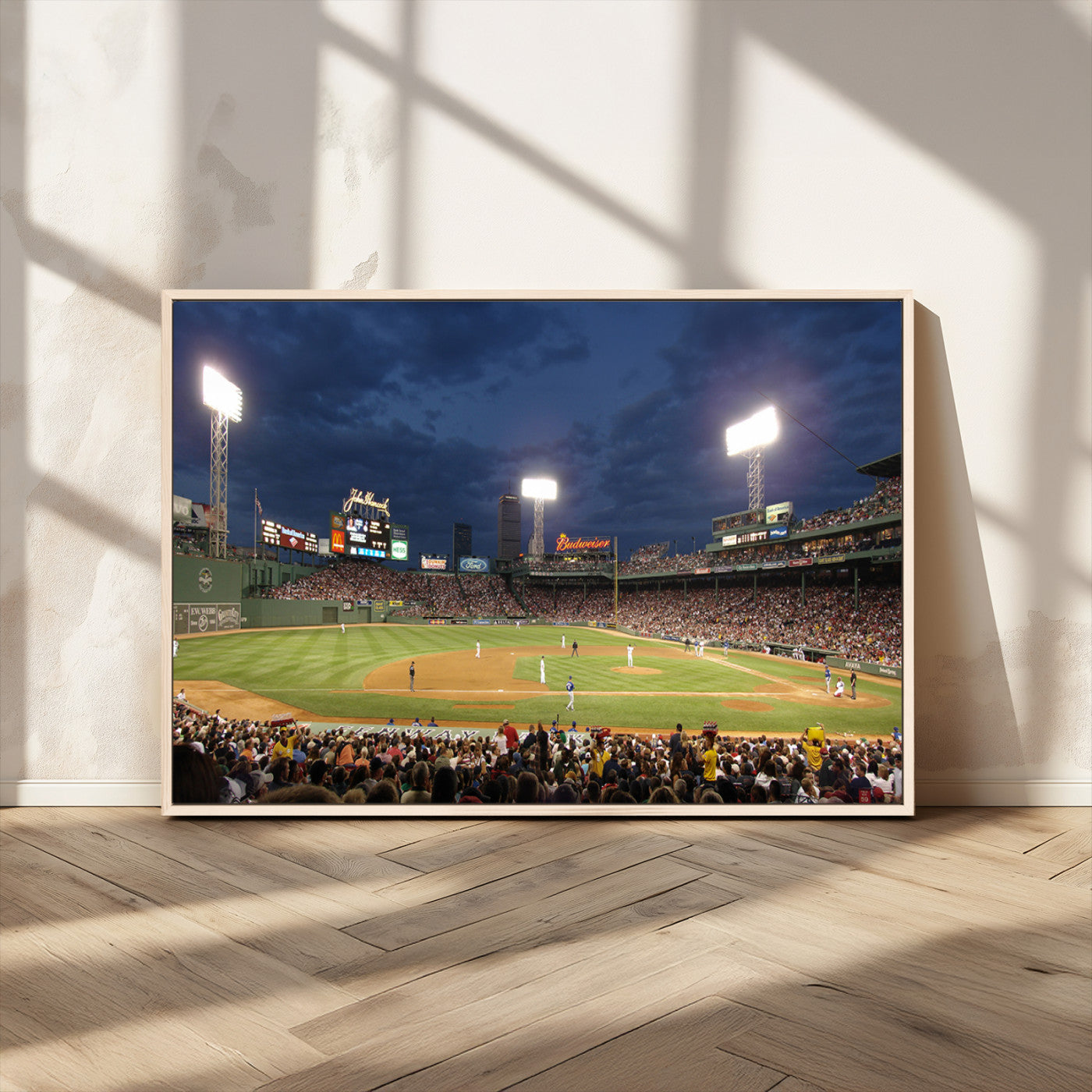 MGV-FC-36X24 - Boston Red Sox Baseball Team Print Canvas - Massachusetts Fenway Park Stadium Wall Art Canvas Print