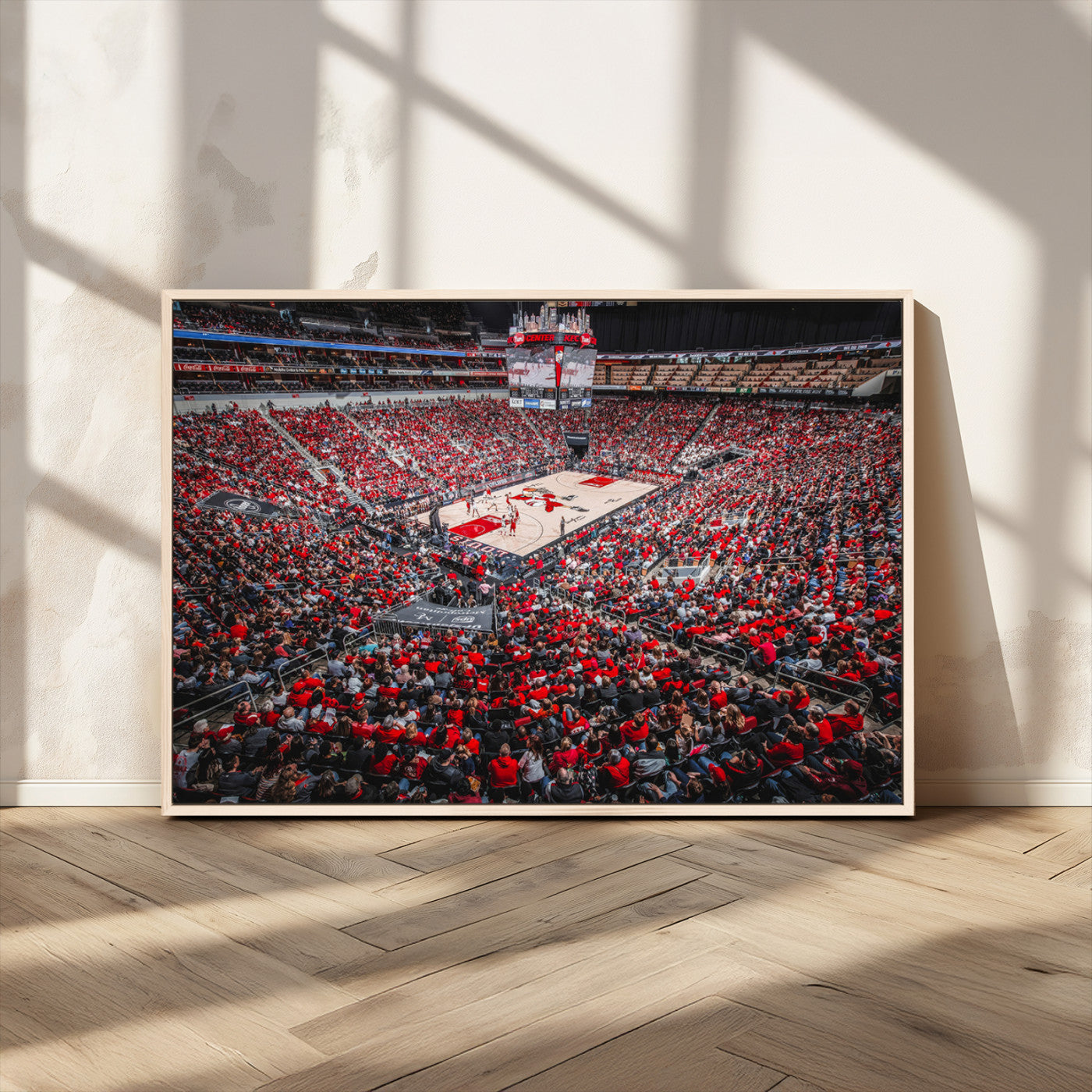MGV-FC-36X24 - Louisville Cardinals Basketball Print Canvas - Louisville KFC Yum Center Arena Wall Art Canvas Print
