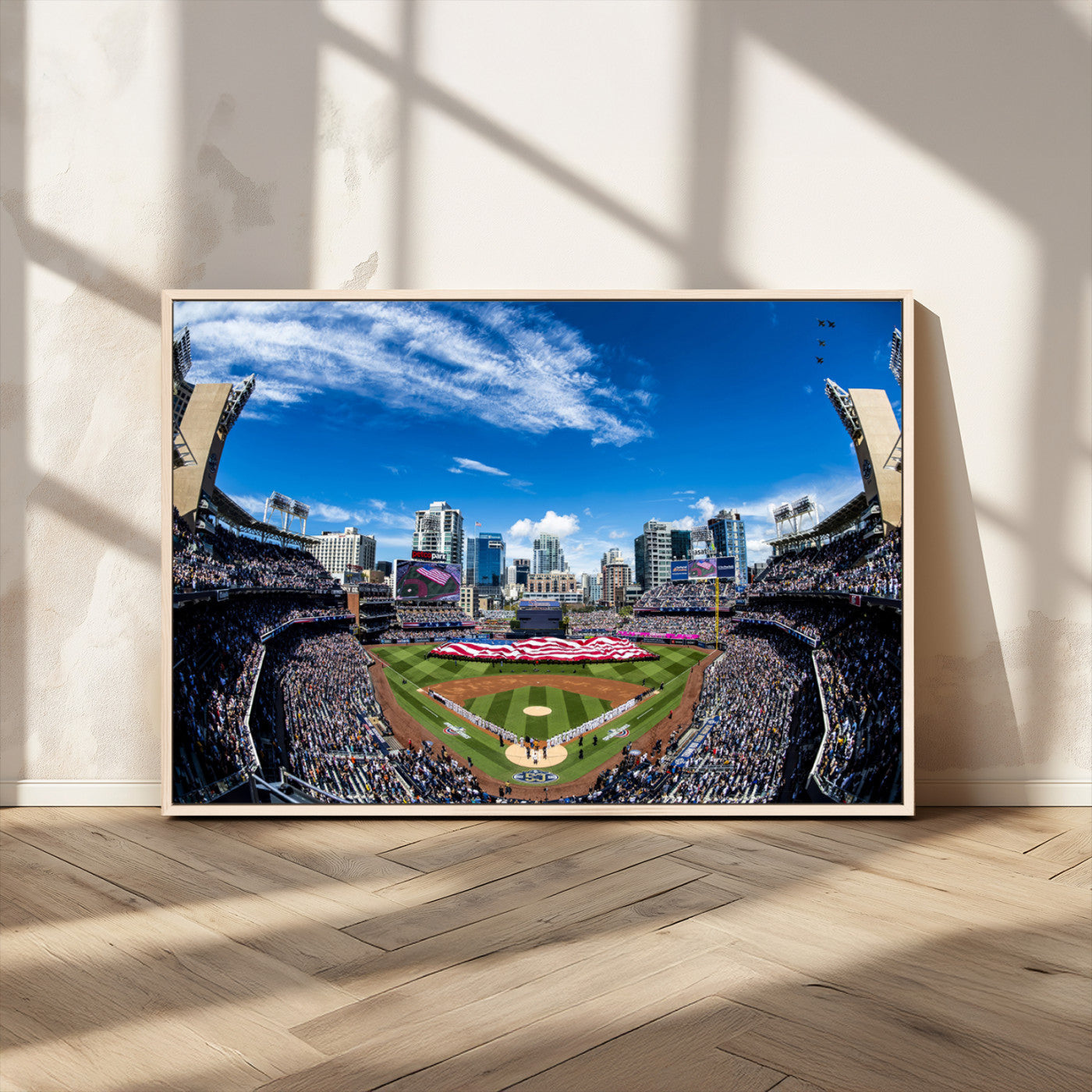 MGV-FC-36X24 - San Diego Padres Baseball Team Print - Petco Park Stadium Wall Art Canvas Print