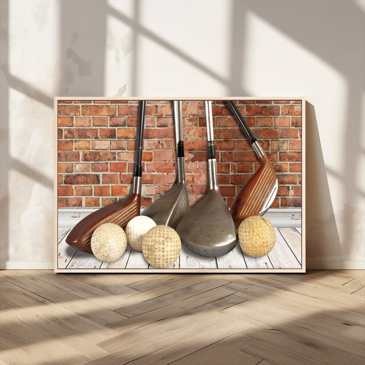 MGV-FC-36X24 - Vintage Golf Ball Wall Art Canvas Print | Golf Decor for Man Cave or Office | Ready to Hang and
