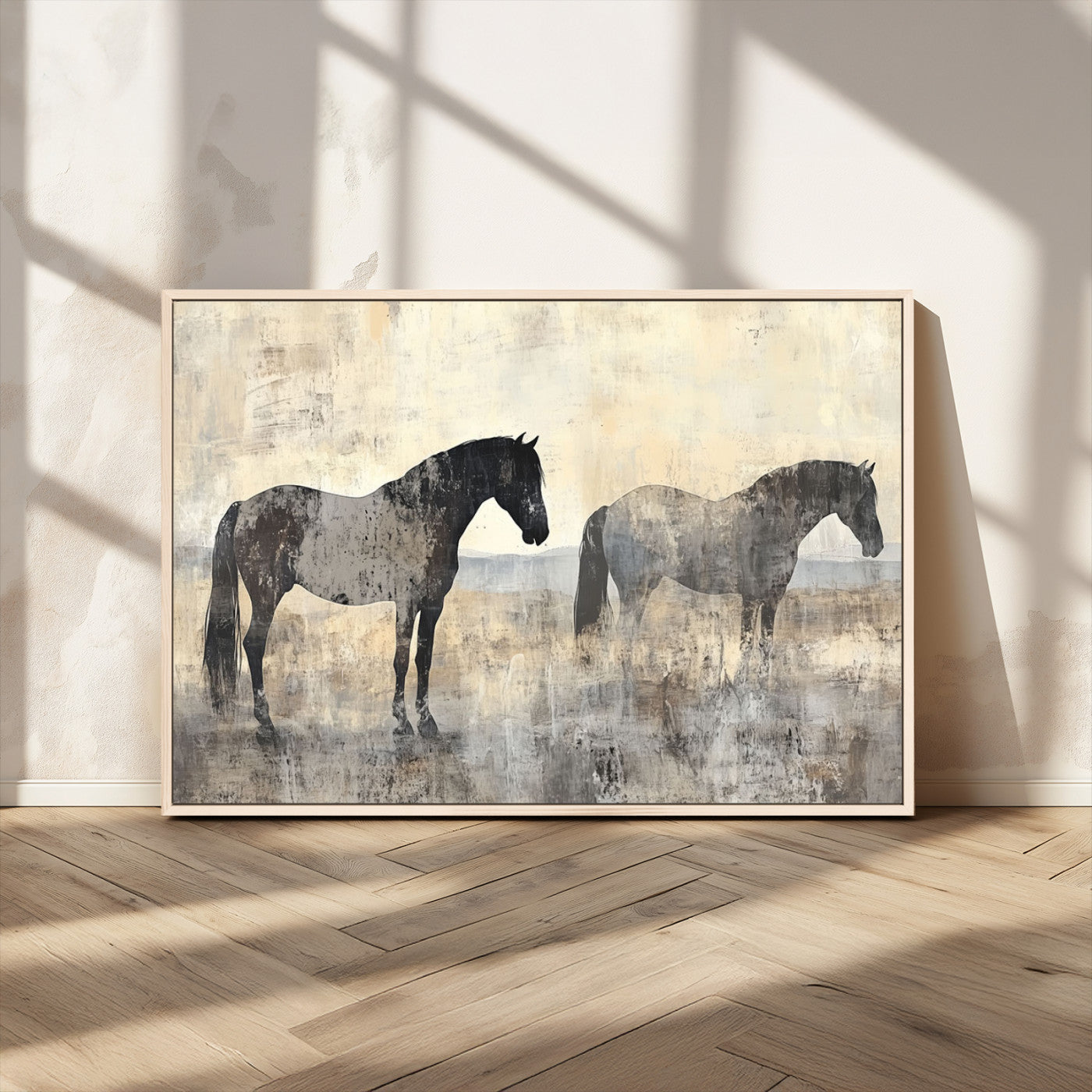 MGV-FC-36X24 - Vintage Horses Wall Art Canvas Print