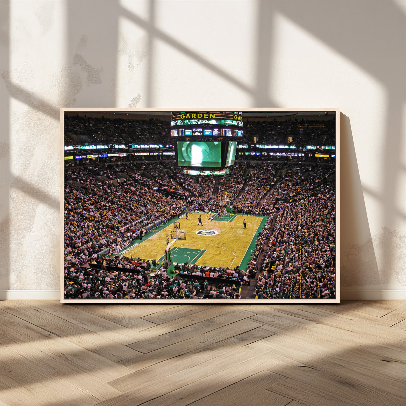 MGV-FC-36X24 - Celtics Game Versus The Timberwolves | Baseball Stadium Wall Art | Canvas Print | Ready to Hang