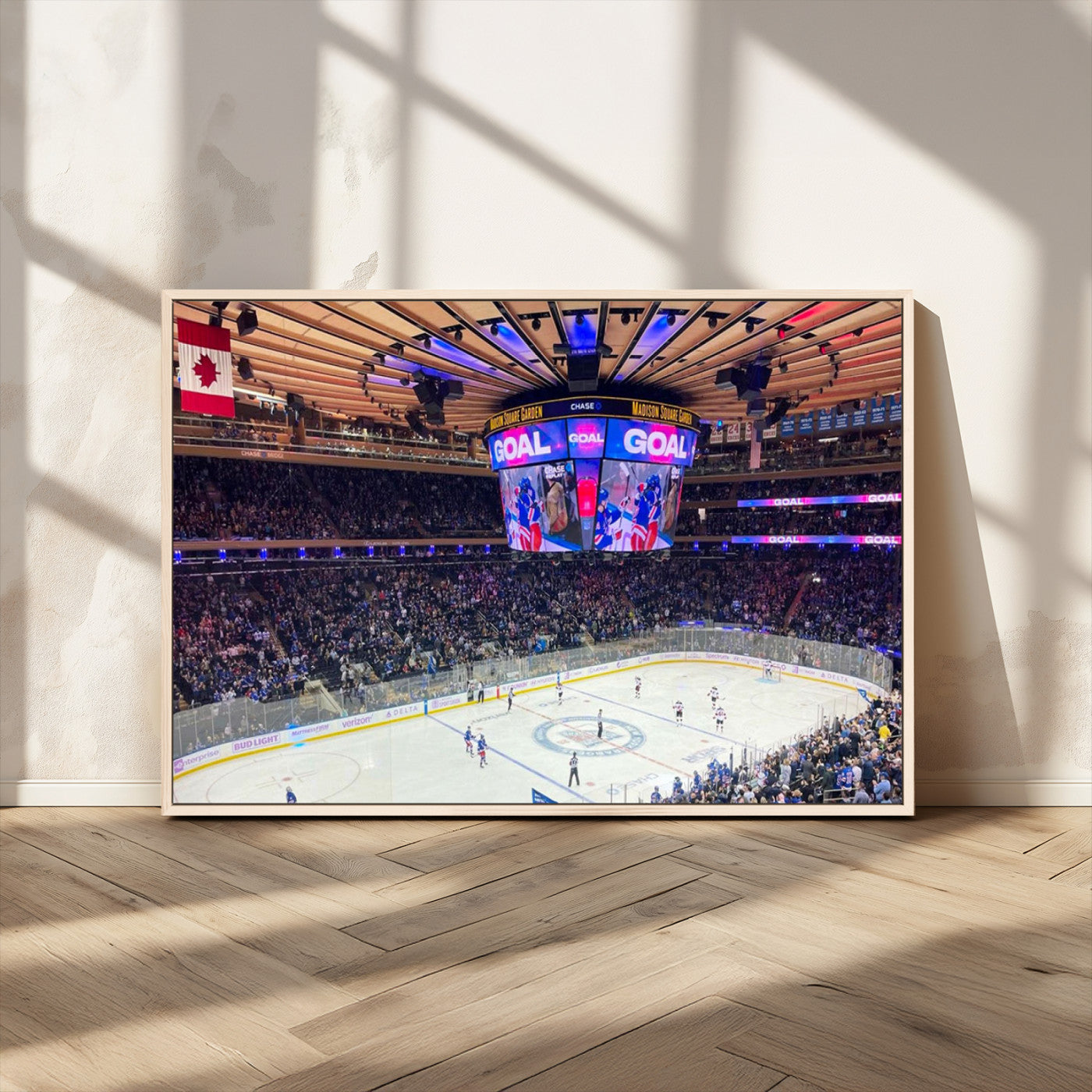 MGV-FC-36X24 - Madison New York Rangers Hockey Stadium Wall Art Canvas Print