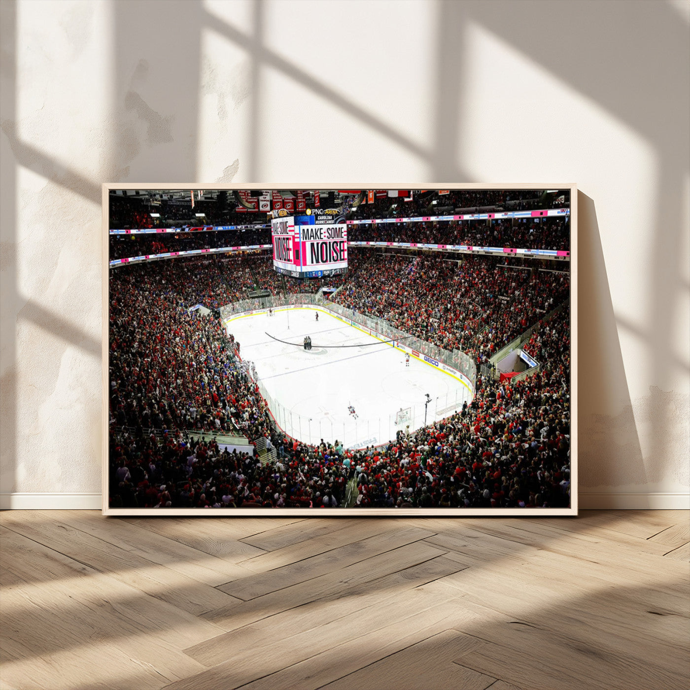 MGV-FC-36X24 - PNC Arena Raleigh North Carolina Hurricanes Hockey Stadium Wall Art Canvas, North Carolina