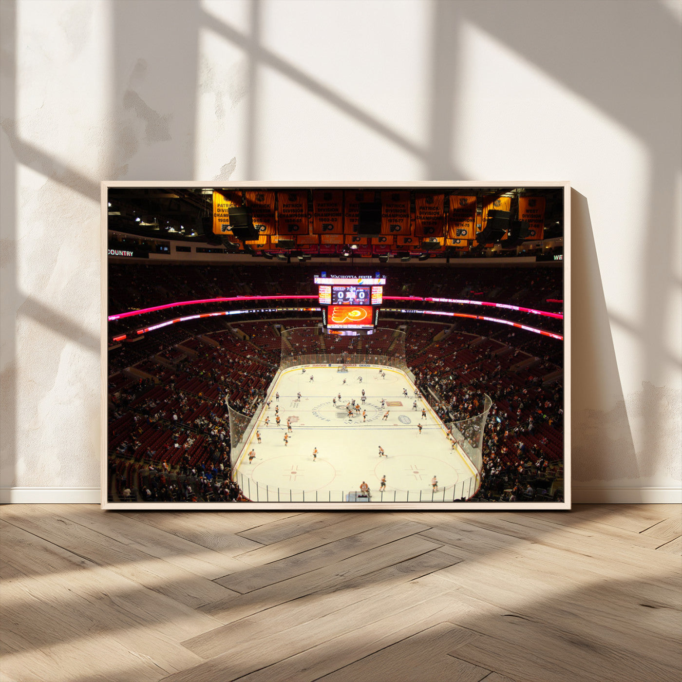 MGV-FC-36X24 - Wachovia Center Priort of Lyers Game Ice Hockey Stadium Canvas Print, Lyers Game Ice Hockey Stadium