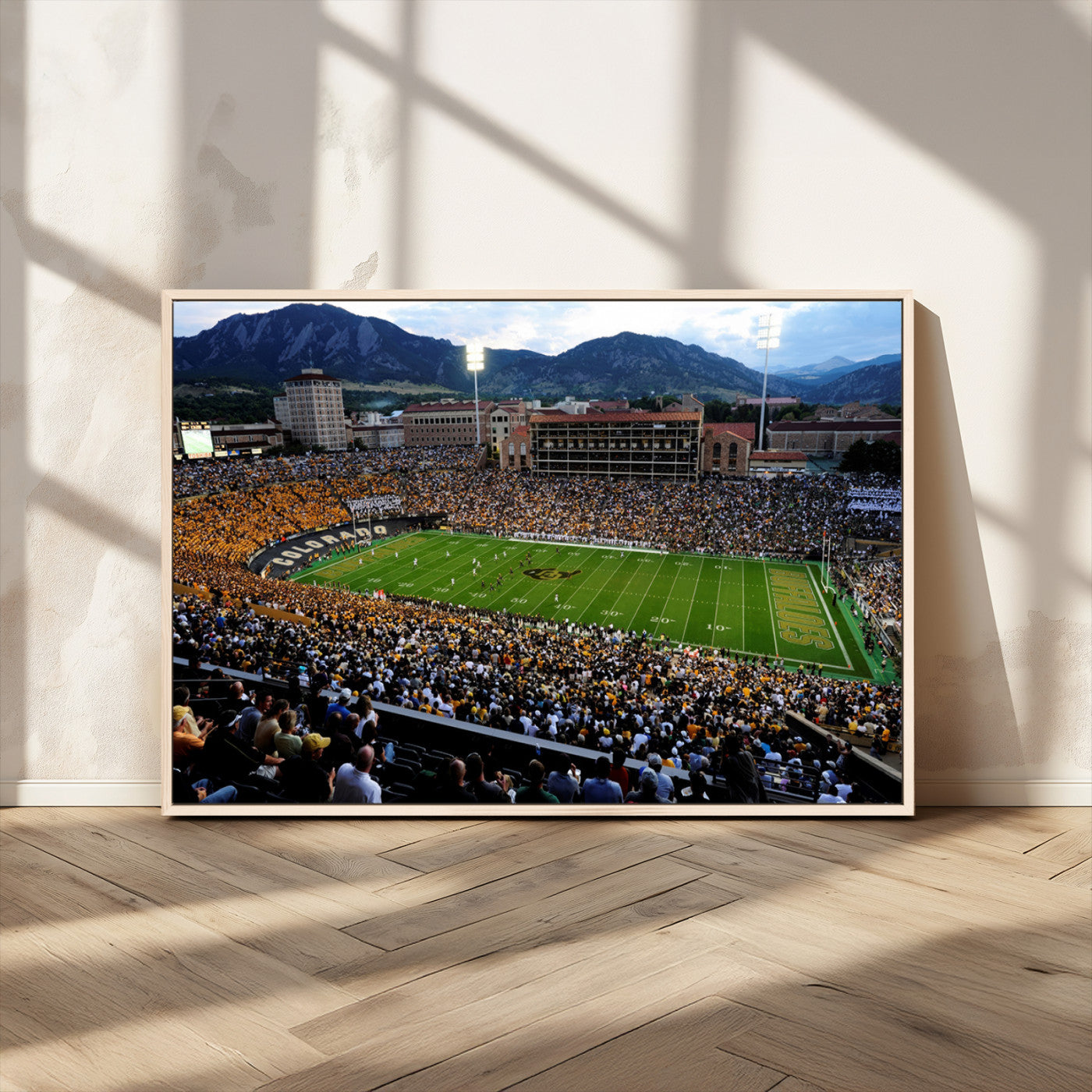 MGV-FC-36X24 - Colorado Buffaloes Canvas Print - Boulder Folsom Field Stadium Wall Art Canvas Print, Football Print