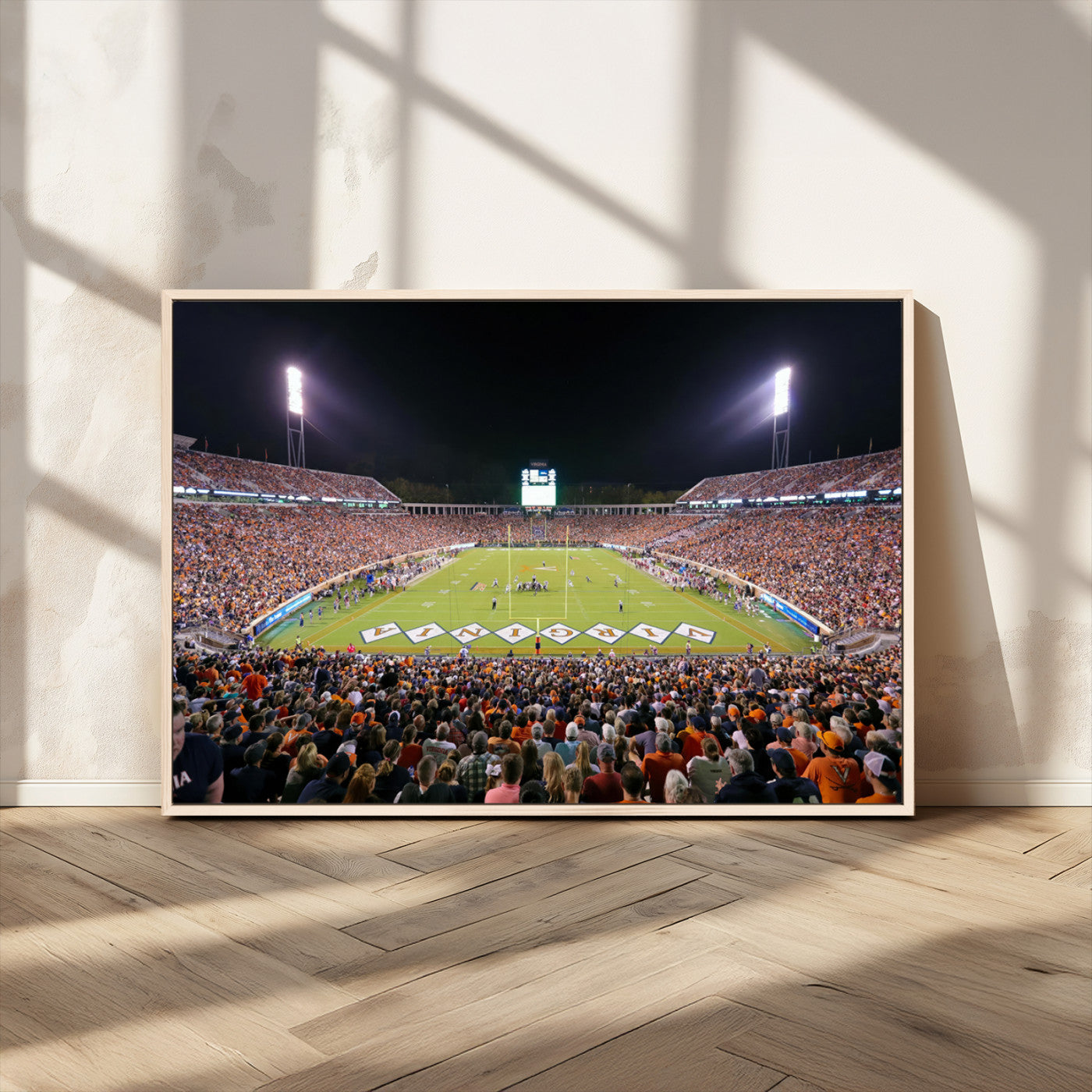 MGV-FC-36X24 - Virginia Cavaliers Football Team Print - Charlottesville Scott Stadium Wall Art Canvas Print