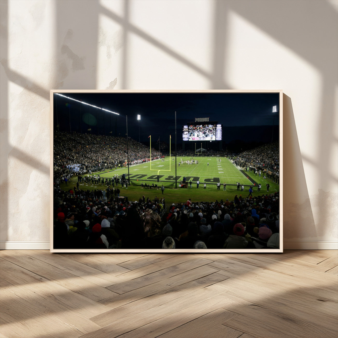 MGV-FC-36X24 - Purdue Boilermakers Football Team Print - West Lafayette Ross–Ade Stadium Wall Art Canvas Print