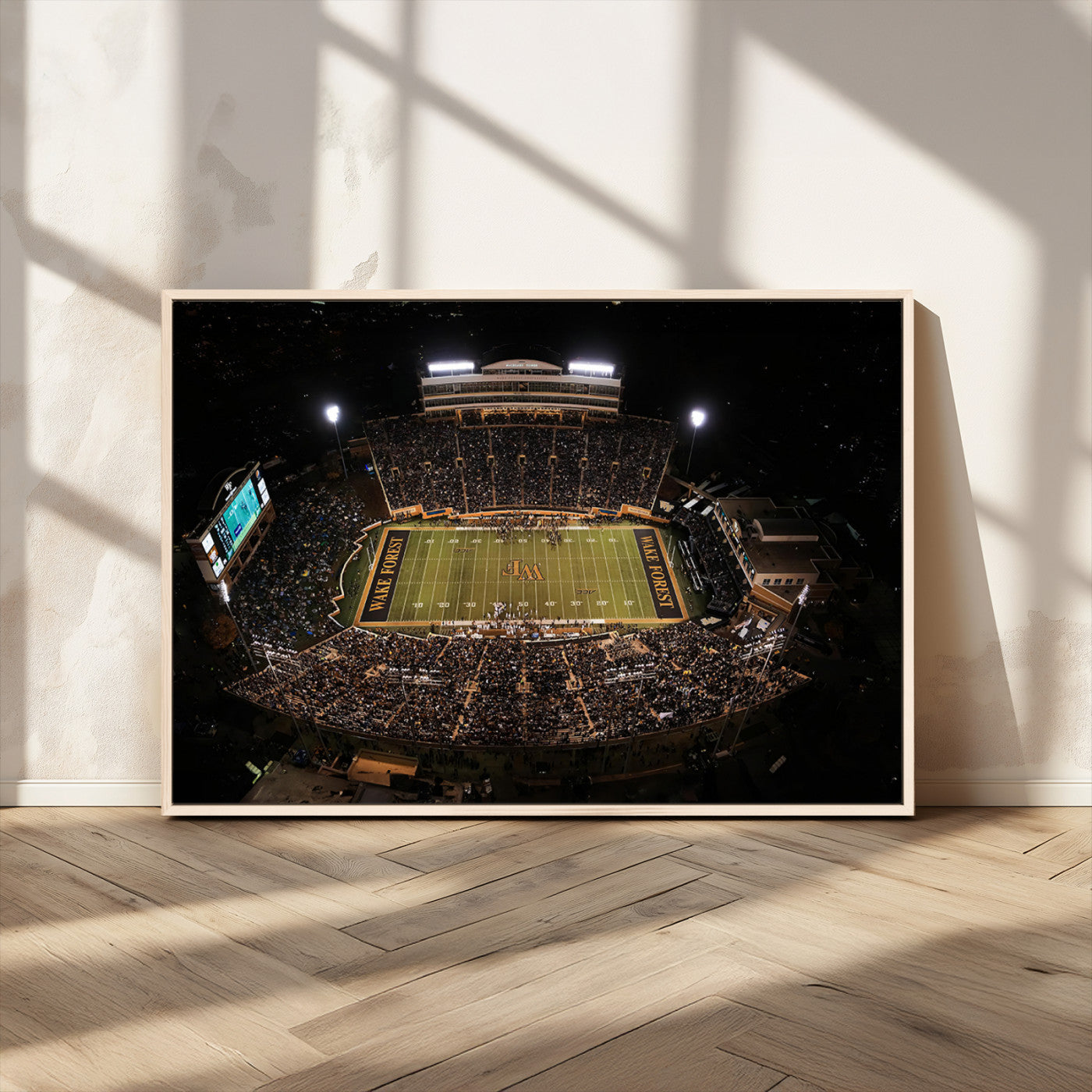 MGV-FC-36X24 - Wake Forest University Demon Deacons Canvas Printi, Football Team Print - Winston-Salem Allegacy