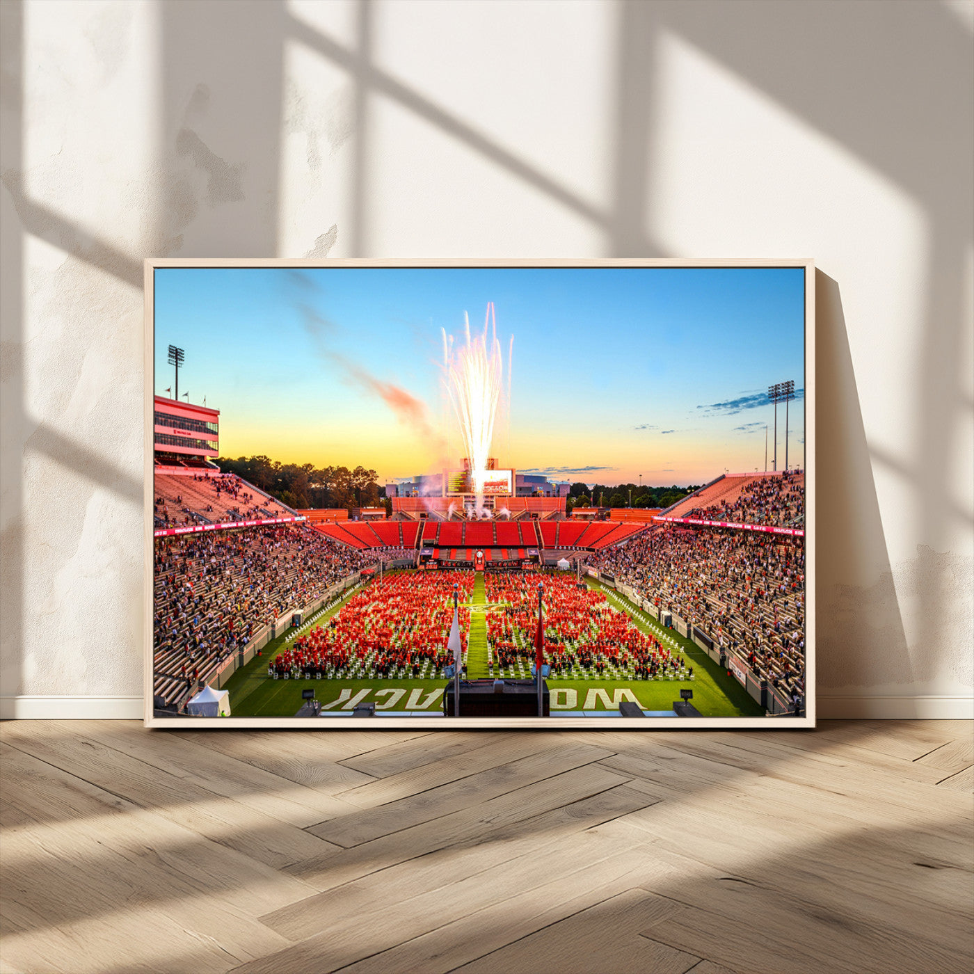 MGV-FC-36X24 - North Carolina State University Canvas Print, North Carolina State University Wolfpack Football Team