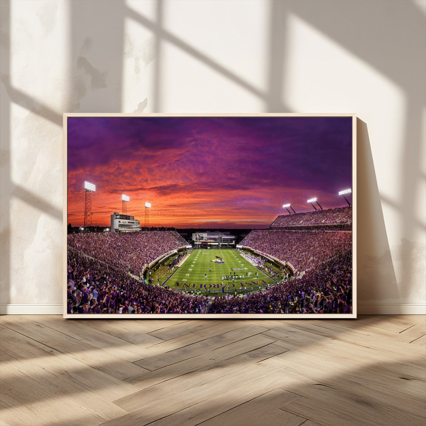 MGV-FC-36X24 - East Carolina University Pirates Football Print Canvas- Greenville Dowdy-Ficklen Stadium Wall Art