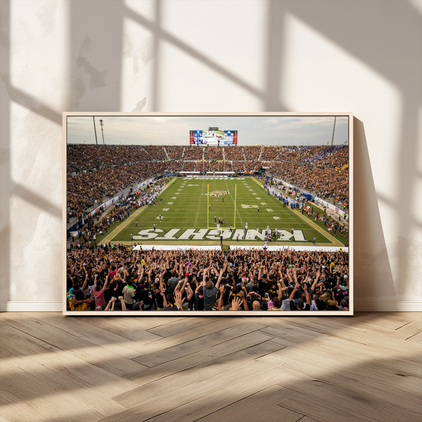 MGV-FC-36X24 - UCF Knights Football Team Print - Orlando FBC Mortgage Stadium Canvas Print