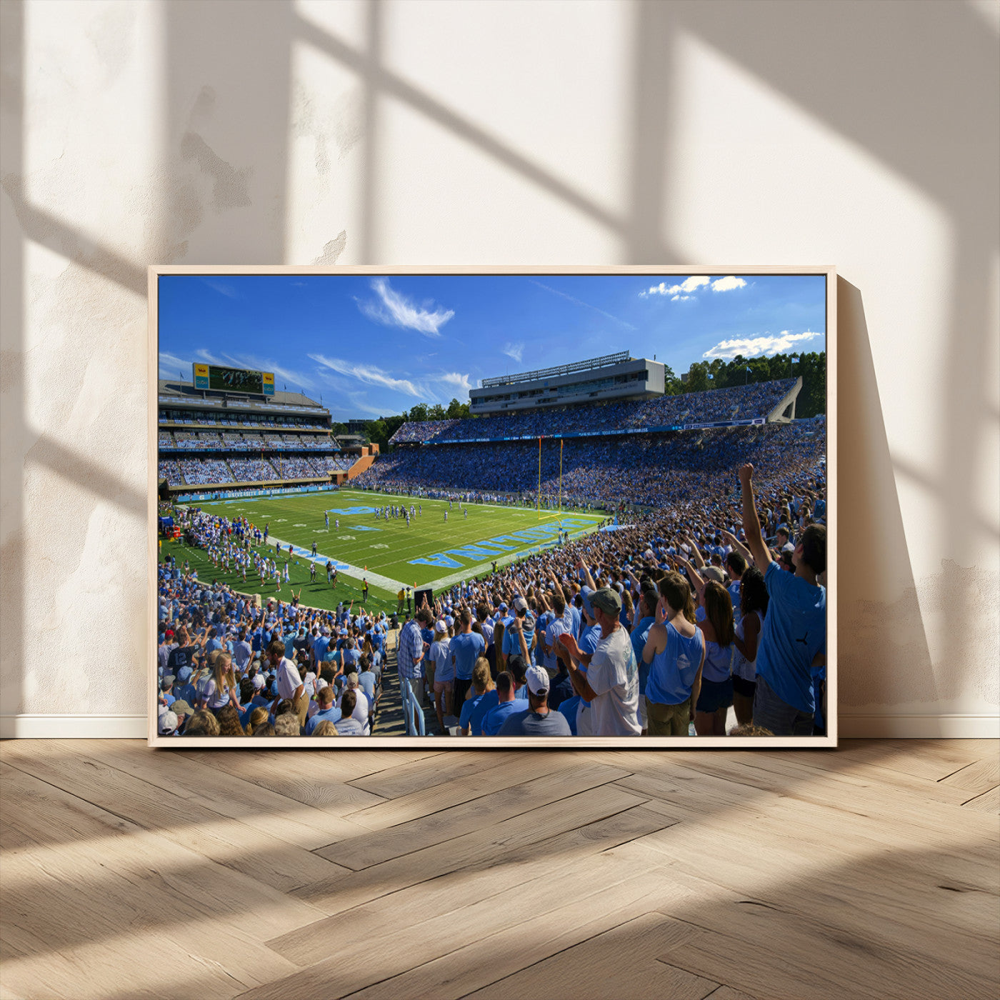 MGV-FC-36X24 - University of North Carolina Tar Heels Team Canvas Print - Chapel Hill Kenan Memorial Stadium Wall
