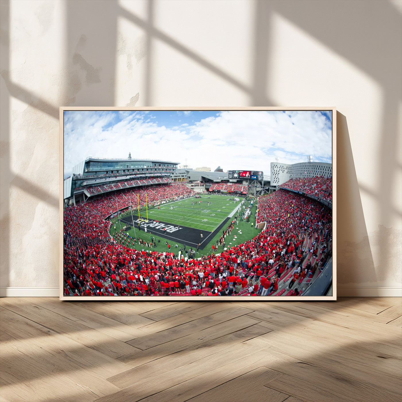 MGV-FC-36X24 - Cincinnati Bearcats Football Team Print - Nippert Stadium Wall Art Canvas Print