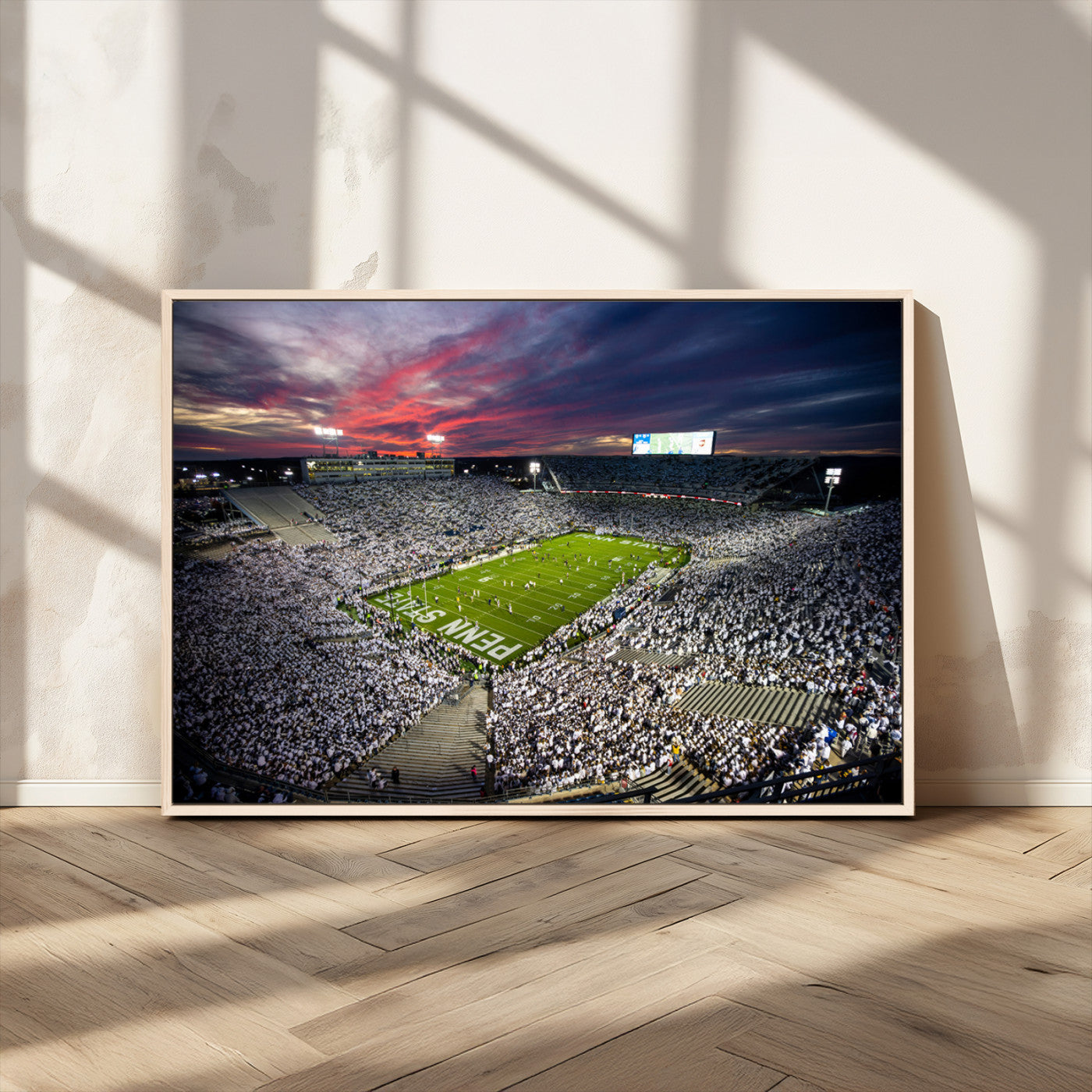 MGV-FC-36X24 - Penn State Nittany Lions Football Team Print - University Park Beaver Stadium Art Canvas Print