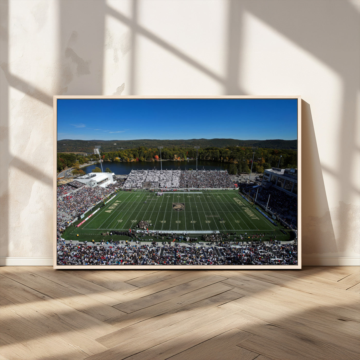 MGV-FC-36X24 - Army Black Knights Football Team Print - West Point Michie Stadium Wall Art Canvas Print