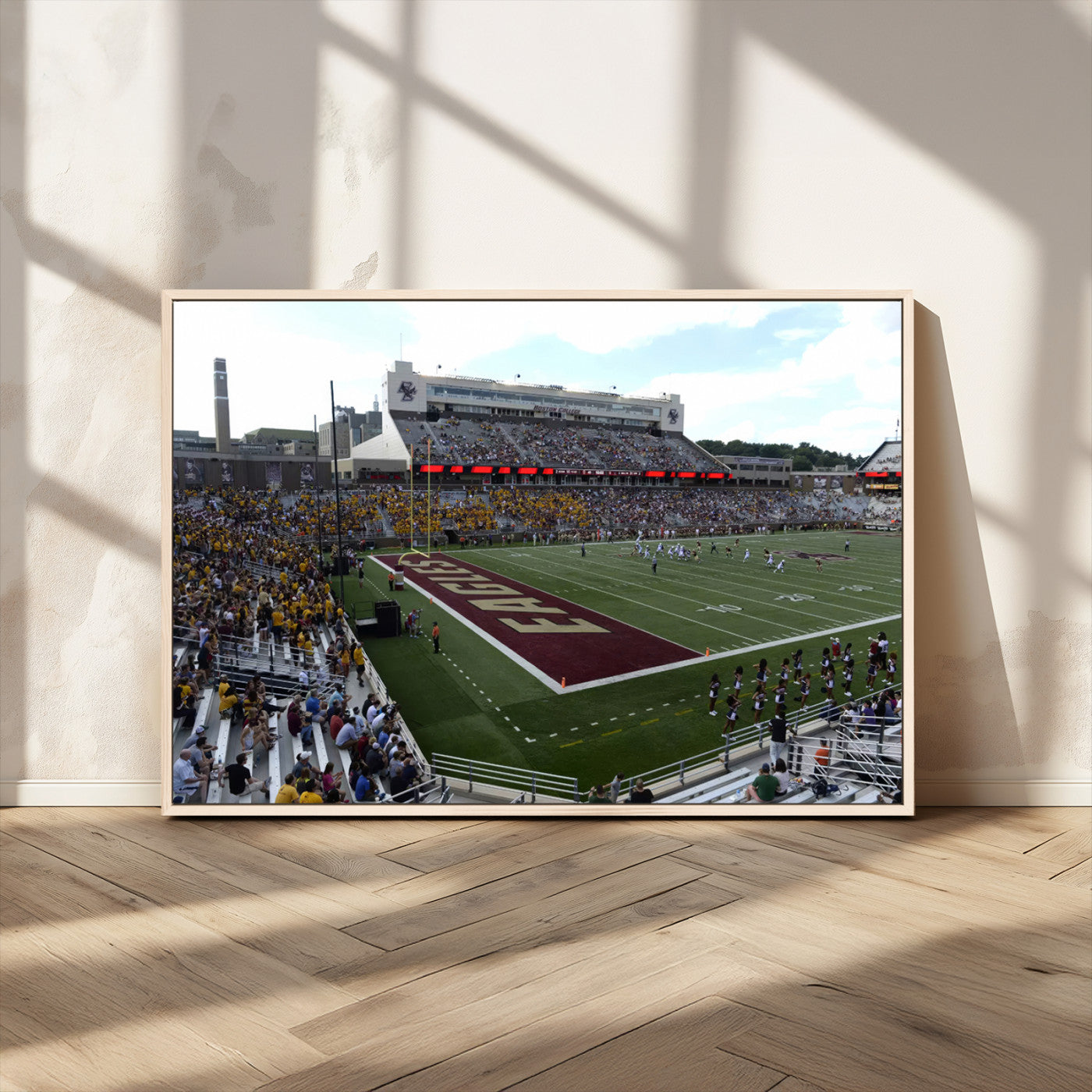 MGV-FC-36X24 - Boston College Eagles Football Team Print - Boston Alumni Stadium Wall Art Canvas Print