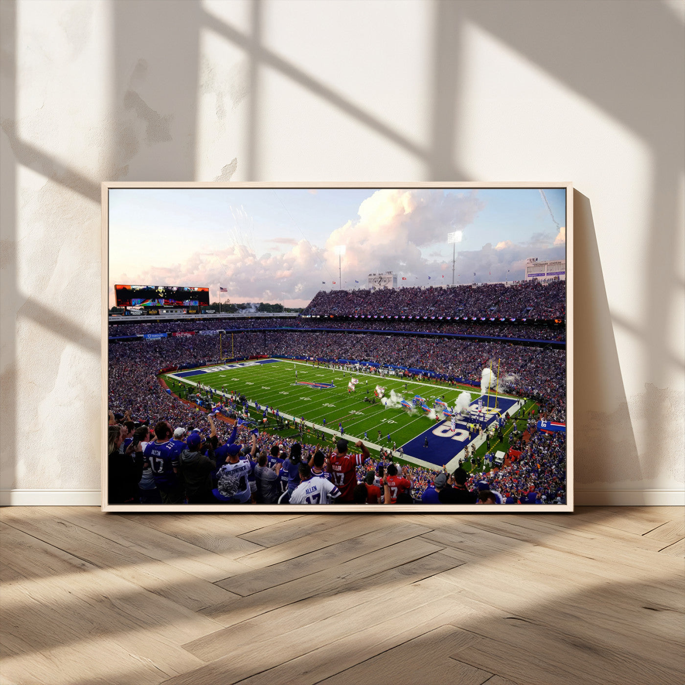 MGV-FC-36X24 - Buffalo Bills Football Team Print - Buffalo Highmark Stadium Wall Art Canvas Print