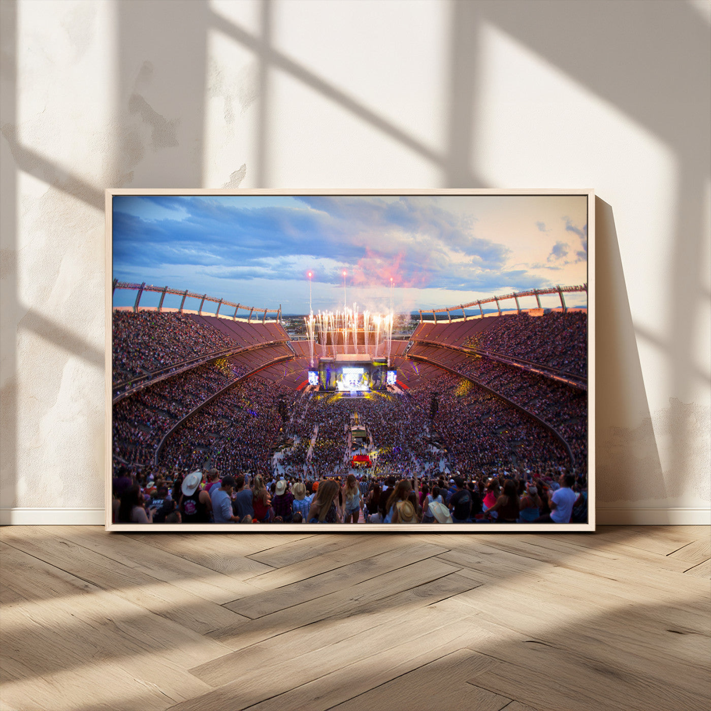 MGV-FC-36X24 - Denver Broncos Football Team Print Canvas- Empower Field at Mile High Stadium Wall Art Canvas Print