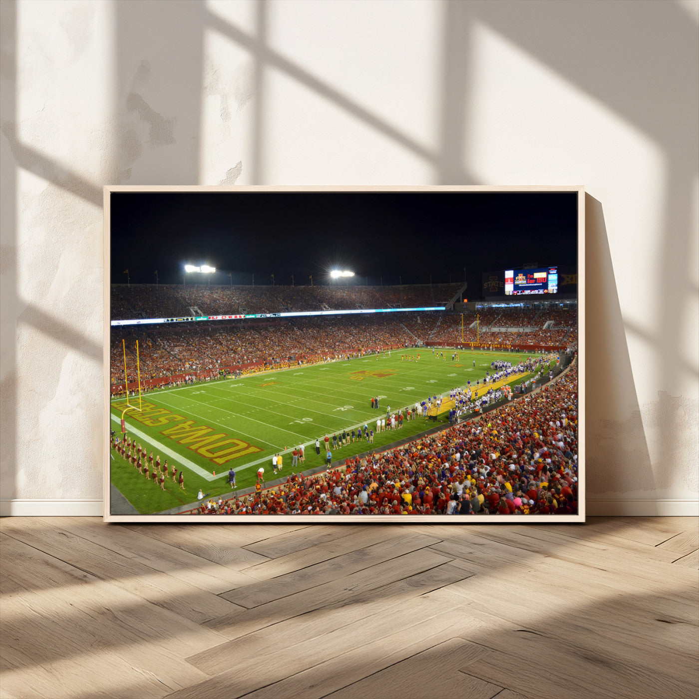 MGV-FC-36X24 - Iowa State University Cyclones Football Team Print - Ames Jack Trice Stadium Canvas Print