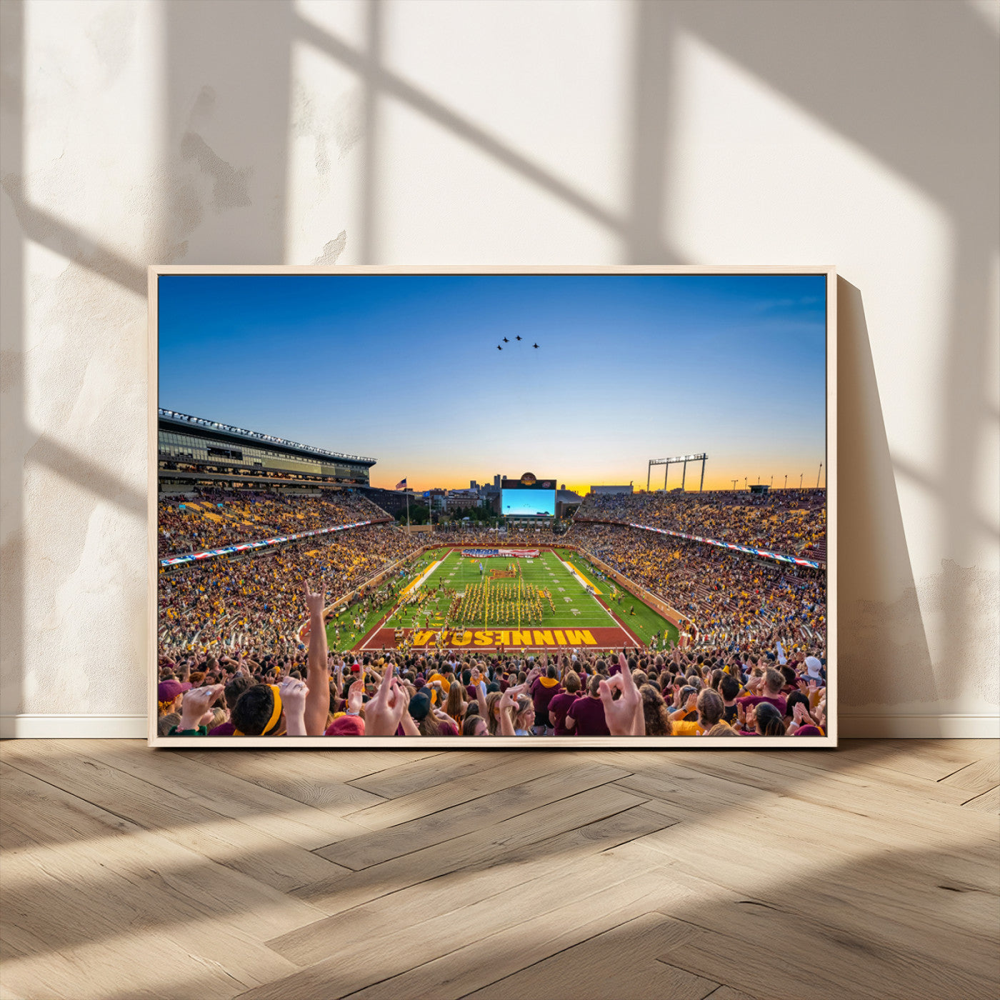 MGV-FC-36X24 - University of Minnesota Golden Gophers Art Print, Football Team Print - Minneapolis Huntington Bank