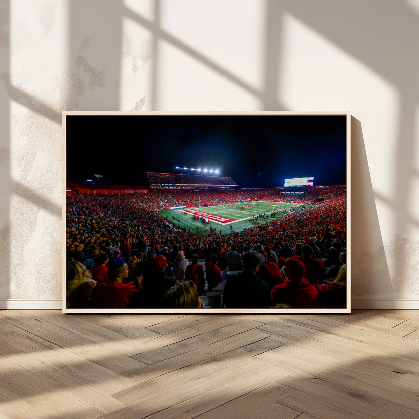 MGV-FC-36X24 - Rutgers Scarlet Knights Football Team Print - SHI Stadium, Piscataway Wall Art Canvas Print