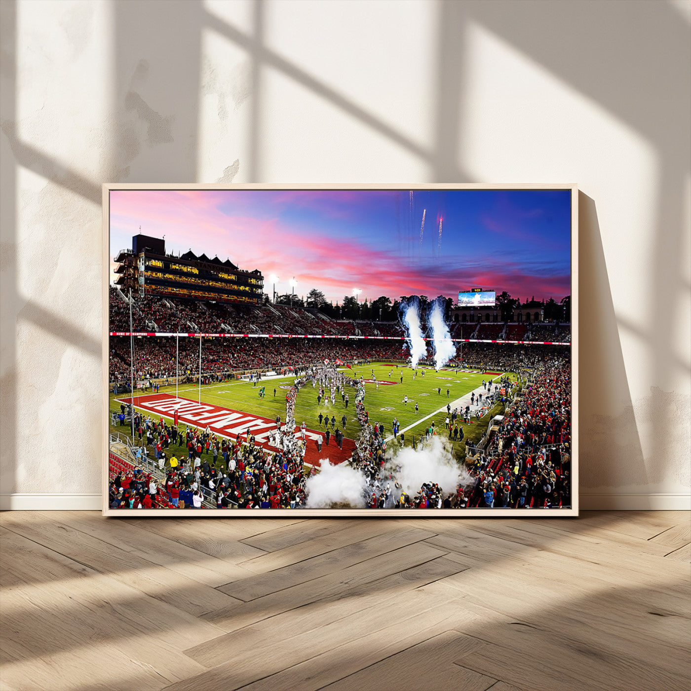 MGV-FC-36X24 - Stanford University Cardinal Football Team Print - Stanford Stadium Wall Art Canvas Print