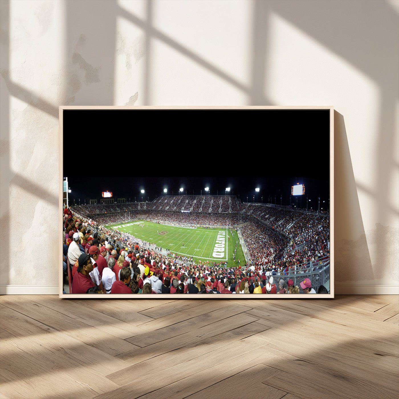 MGV-FC-36X24 - Stanford University Cardinal Football Team Print - Stanford Stadium Wall Art Canvas Print