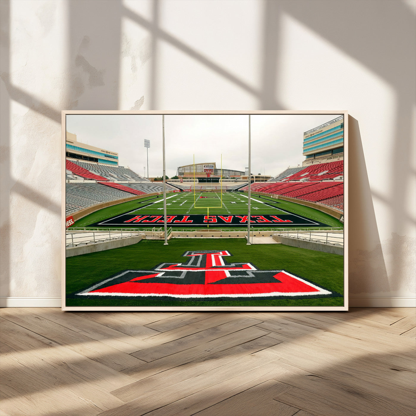 MGV-FC-36X24 - Texas Tech Red Raiders Football Team Print - Lubbock Jones AT&T Stadium Wall Art Canvas Print