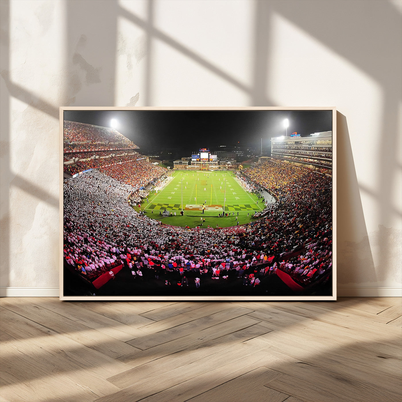 MGV-FC-36X24 - University of Maryland Terrapins Football Team Print - College Park SECU Stadium Wall Art Canvas