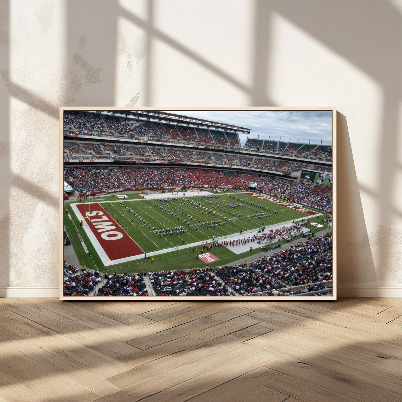MGV-FC-36X24 - The Temple University Owls Athletics Team Print - Philadelphia Lincoln Financial Field Stadium Wall