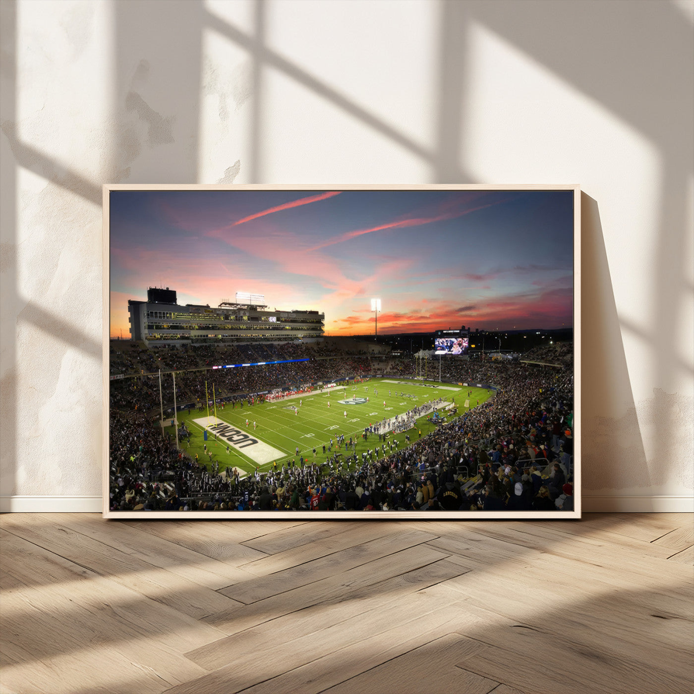MGV-FC-36X24 - The University of Connecticut UCONN Huskies Football Team Print - East Hartford Pratt & Whitney