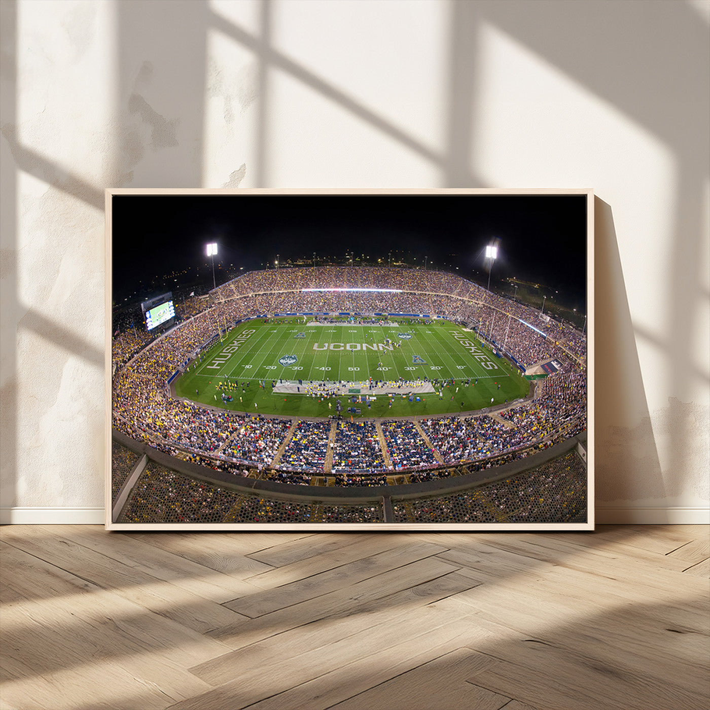 MGV-FC-36X24 - The University of Connecticut UCONN Huskies Football Team Print - East Hartford Pratt & Whitney