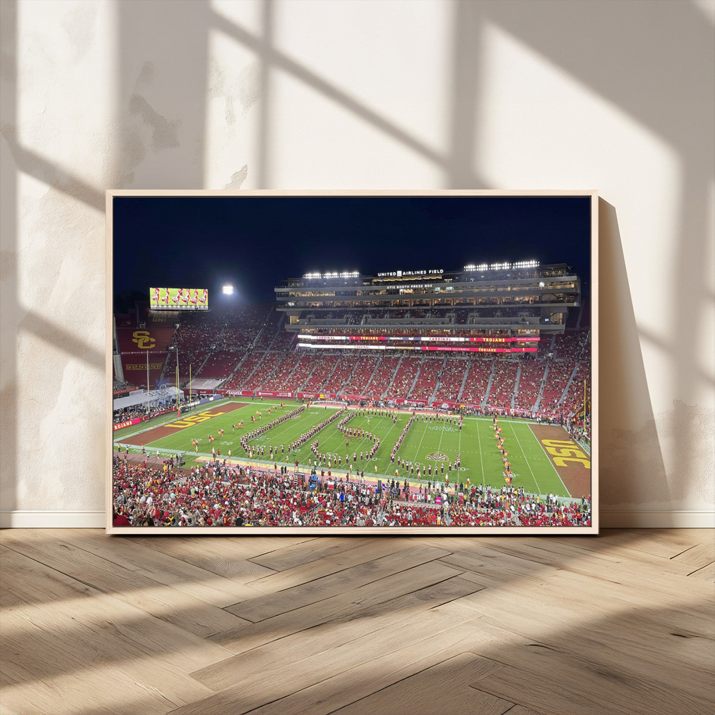 MGV-FC-36X24 - The University of Southern California USC Trojans Football Team Print - Los Angeles Memorial