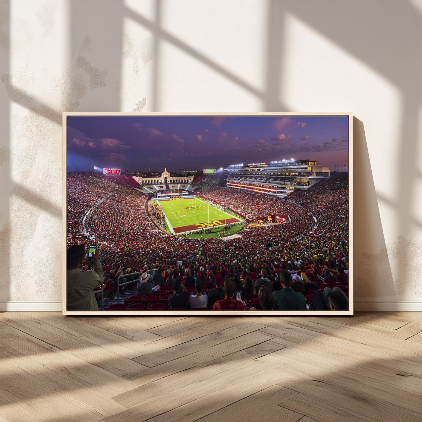 MGV-FC-36X24 - The University of Southern California USC Trojans Football Team Print - Los Angeles Memorial