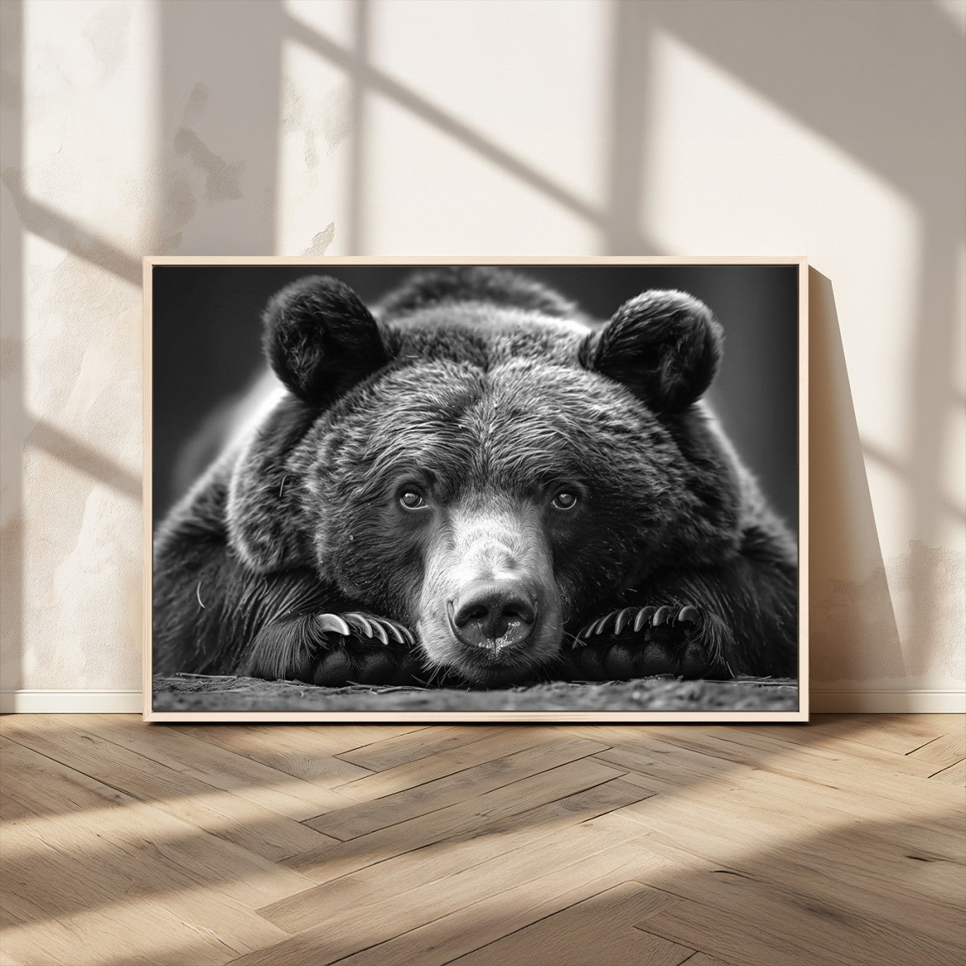 MGV-FC-36X24 - Resting Grizzly 399 Bear Canvas Print | Ready to Hang Wall Art | Rustic Cabin & Farmhouse Decor |