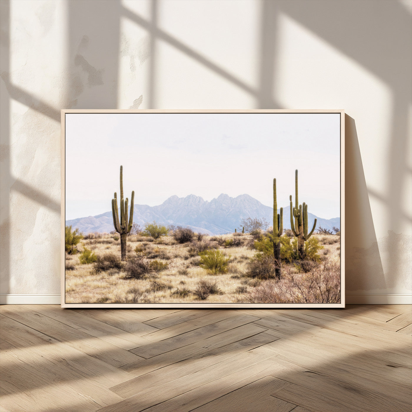 MGV-FC-36X24 - Arizona Desert Wall Art Print | Arizona Desert Canvas Print with Saguaro Cacti | Southwestern