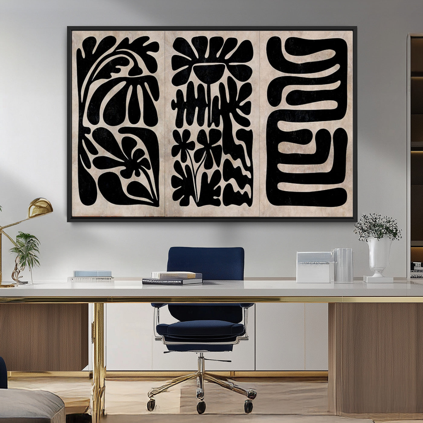 MGV-FC-36X24 - Canvas Print Wall Art Abstract Art Boho, Framed Boho Art Canvas Print