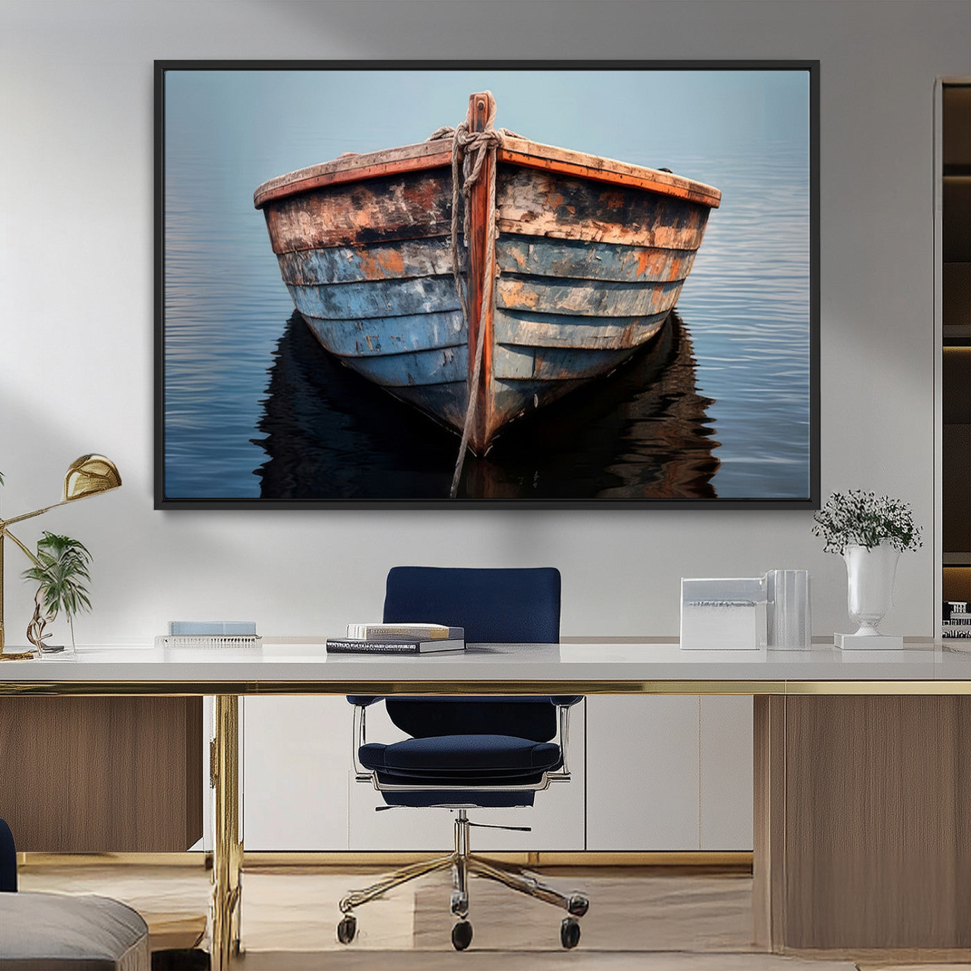MGV-FC-36X24 - Stunning Vintage Boat Canvas Print | Nautical Wall