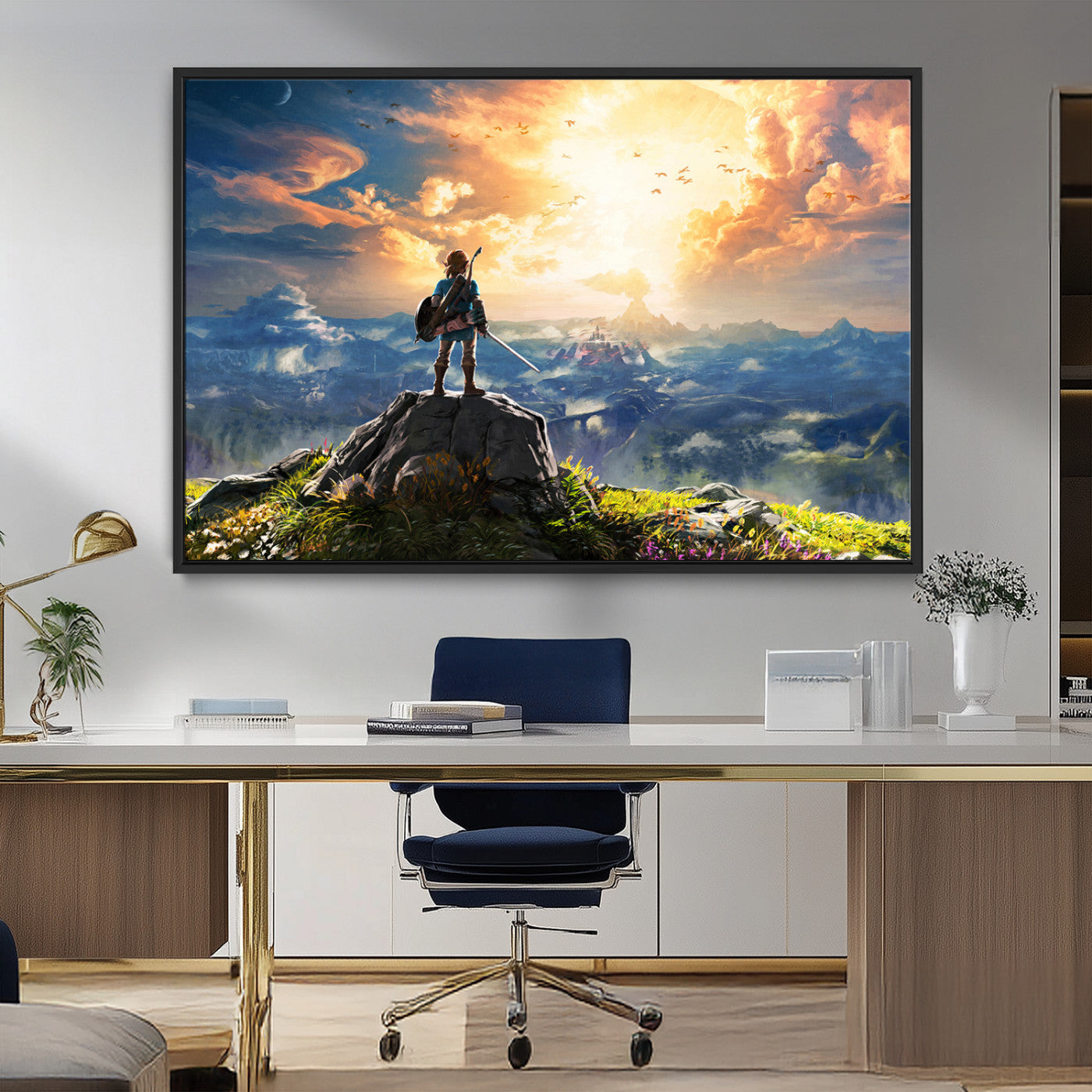 MGV-FC-36X24 - Legend of Zelda Breath of the Wild Game Wall Art Canvas, Legend of Zelda Canvas Print