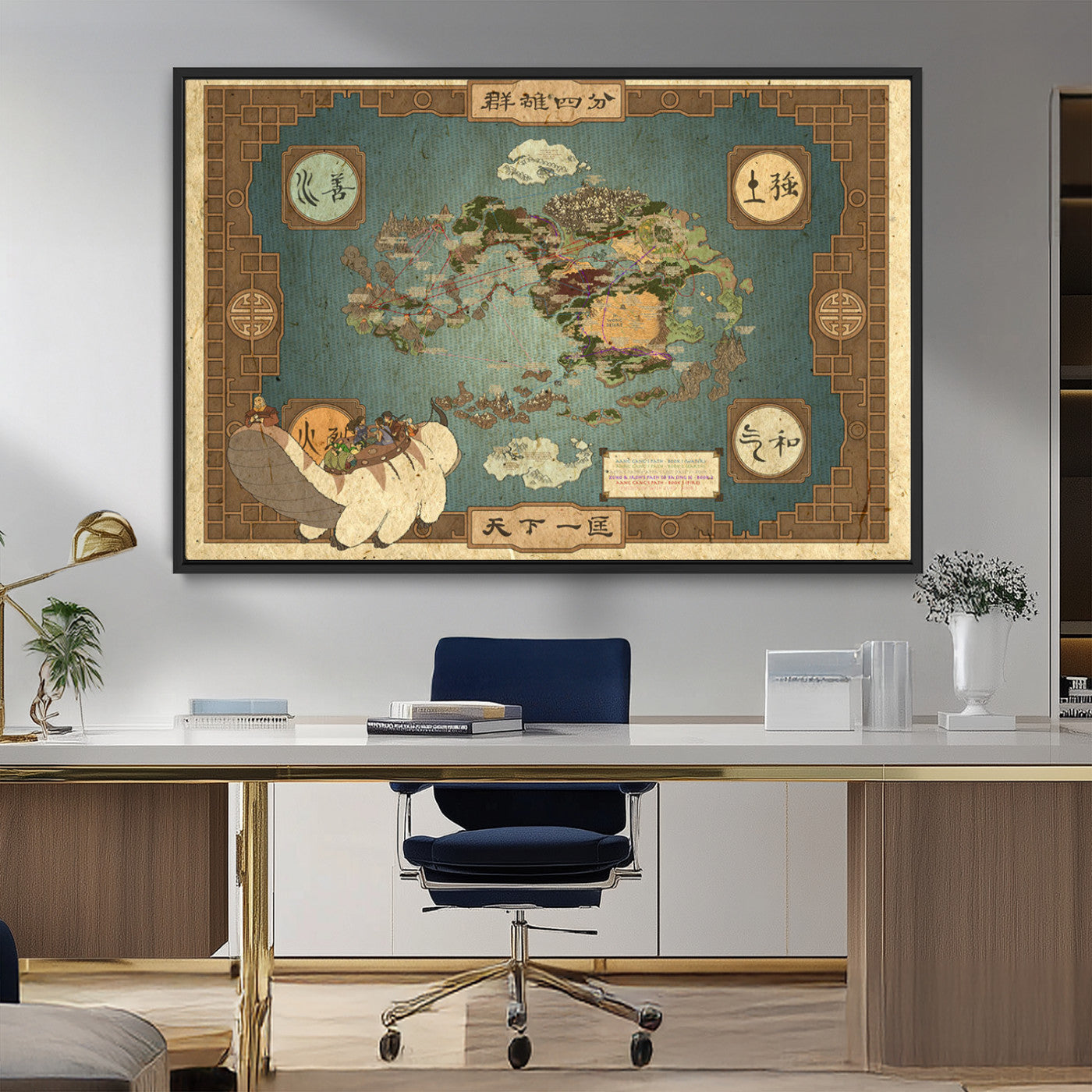 MGV-FC-36X24 - Push Pin World Map Canvas Print – Framed Wall Art for Couples to Track Their Travels – Anniversary