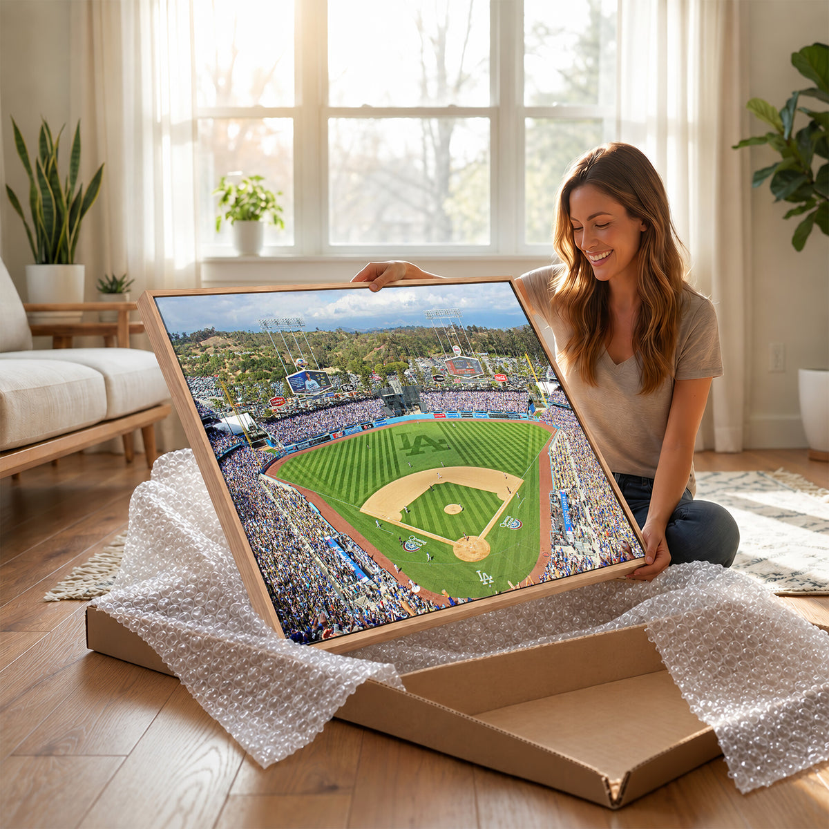 34760-MGV-CV-36X24 - Citi Field Wall Art Print | 3-Panel New York Mets Baseball Stadium Canvas Print