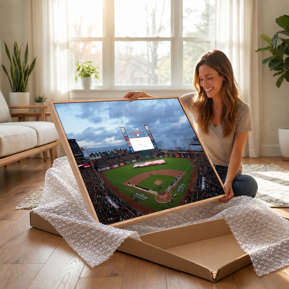44631-MGV-CV-36X24 - Oracle Park San Francisco Giants Wall Art | Oracle Park Stadium Canvas Print